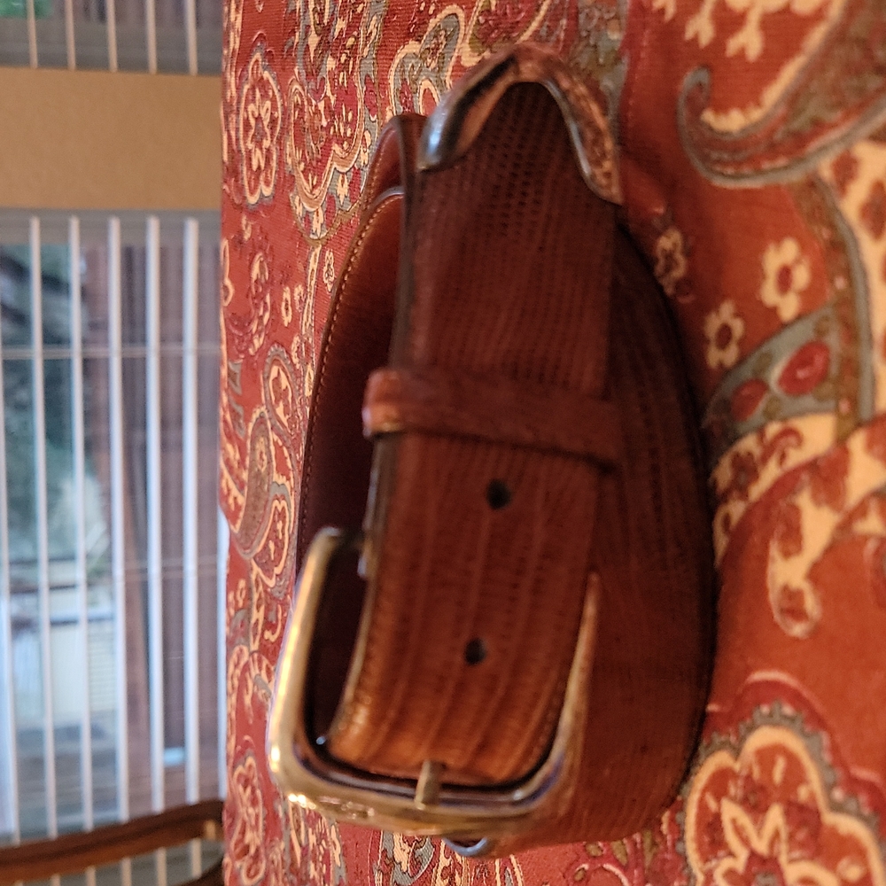 Polo Ralph Lauren brown lizard belt Size 30